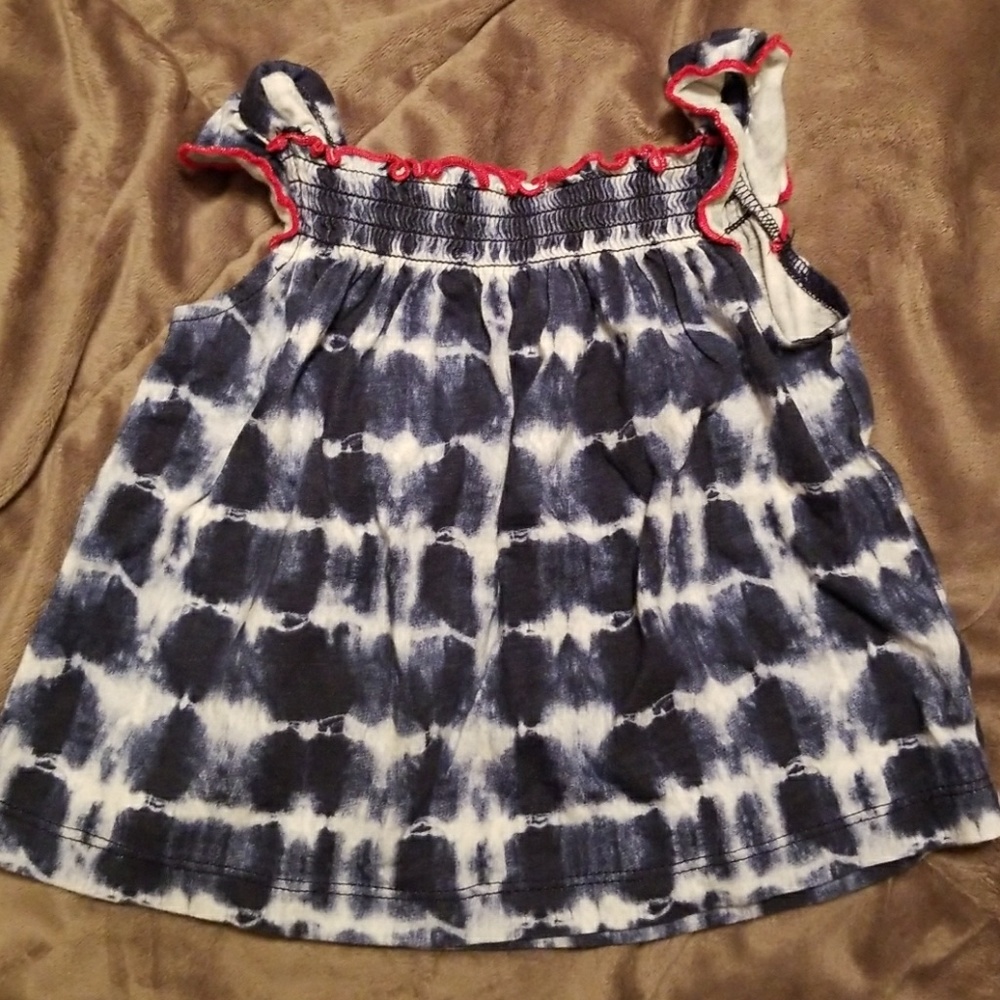 4th of July tie dye tank WORN ONCE!